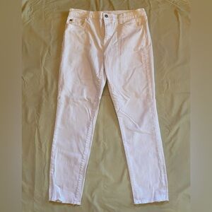 Hudson White Skinny Jeans